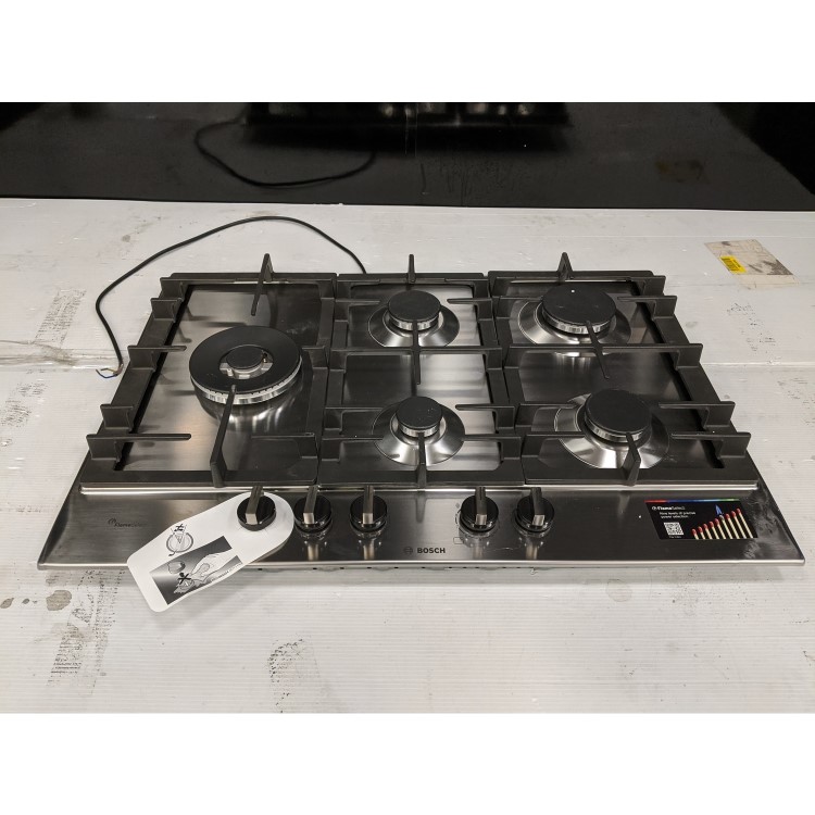 Refurbished Bosch PCS7A5B90 Series 6 75cm 5 Burner Gas Hob Stainless Steel