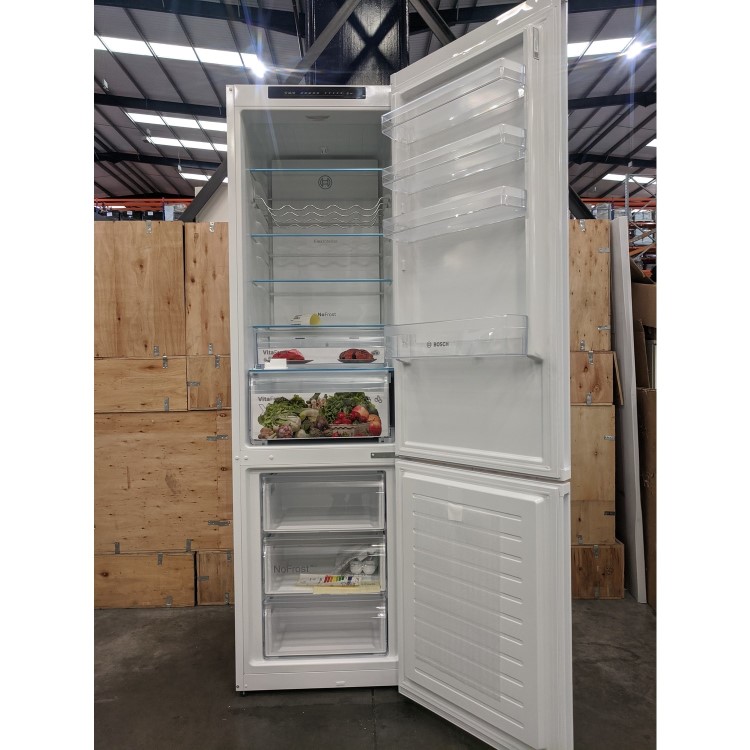 Refurbished Bosch Series 4 KGN392WDFG Freestanding 363 Litre Frost Free Fridge Freezer White