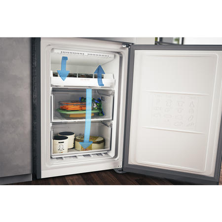 Hotpoint 338 Litre 70/30 Freestanding Fridge Freezer - Stainless steel look