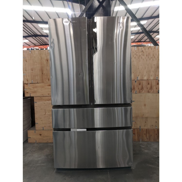 Refurbished Haier HB26FSSAAA Series 7 Freestanding 750 Litre 70/30 Frost Free Fridge Freezerr Stainless Steel
