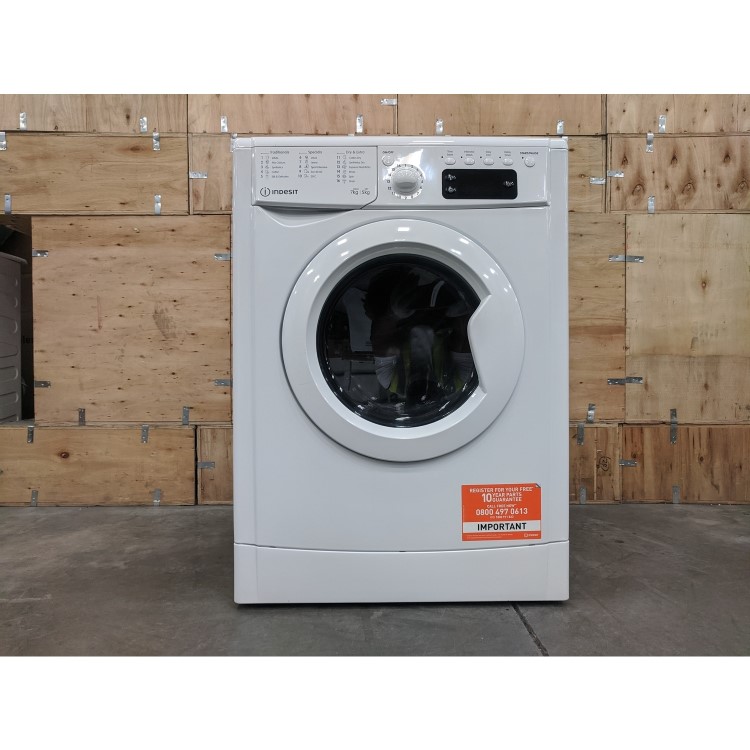 Refurbished Indesit IWDD75125UKN Freestanding 7/5KG 1200 Spin Washer Dryer White