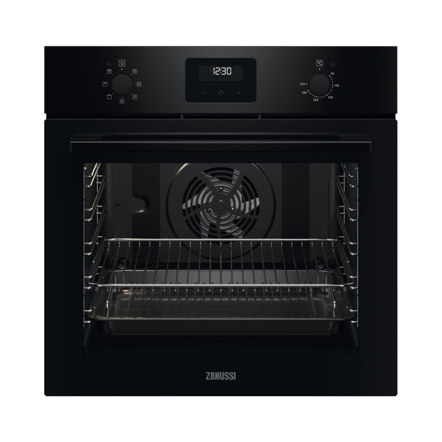 Zanussi oven black deals