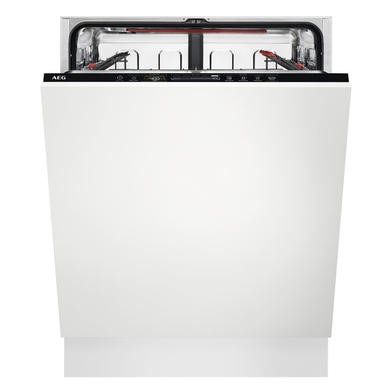 black integrated dishwasher
