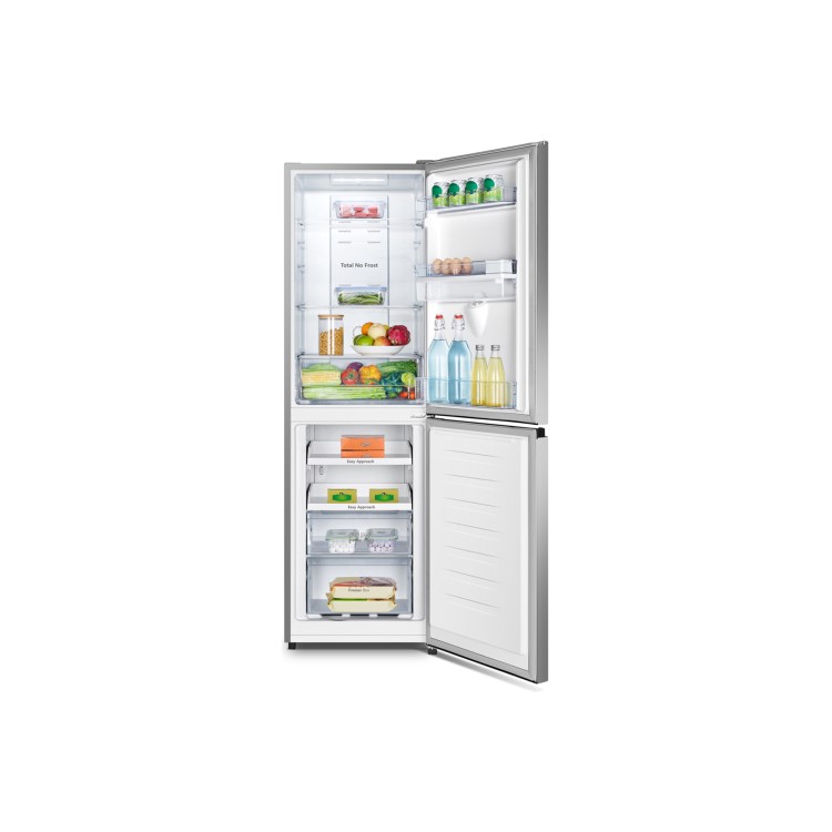 Fridgemaster 251 Litre 50/50 Freestanding Fridge Freezer - Silver