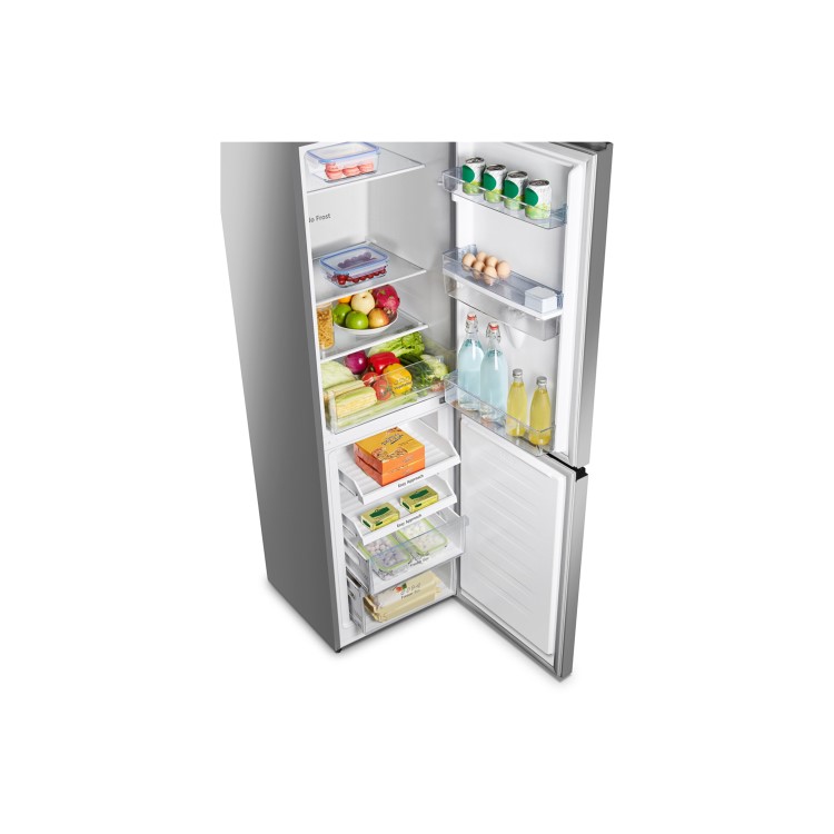 Fridgemaster 251 Litre 50/50 Freestanding Fridge Freezer - Silver