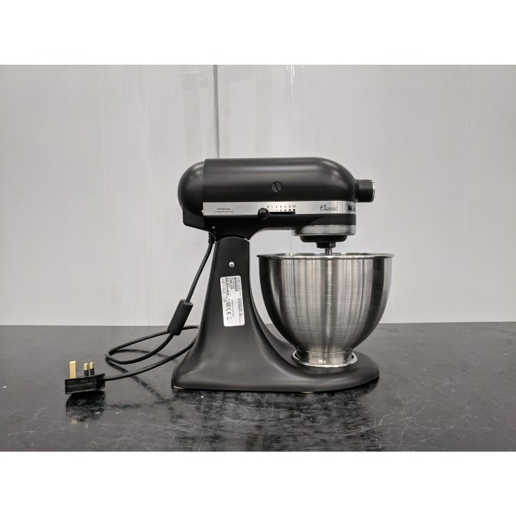 Refurbished KitchenAid Classic Stand Mixer with 4.3L Bowl in Matte Black