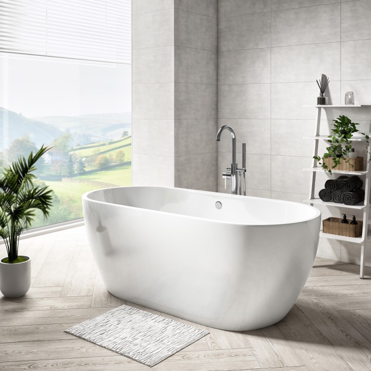 Freestanding Double Ended Bath 1650 x 750mm - Lisbon