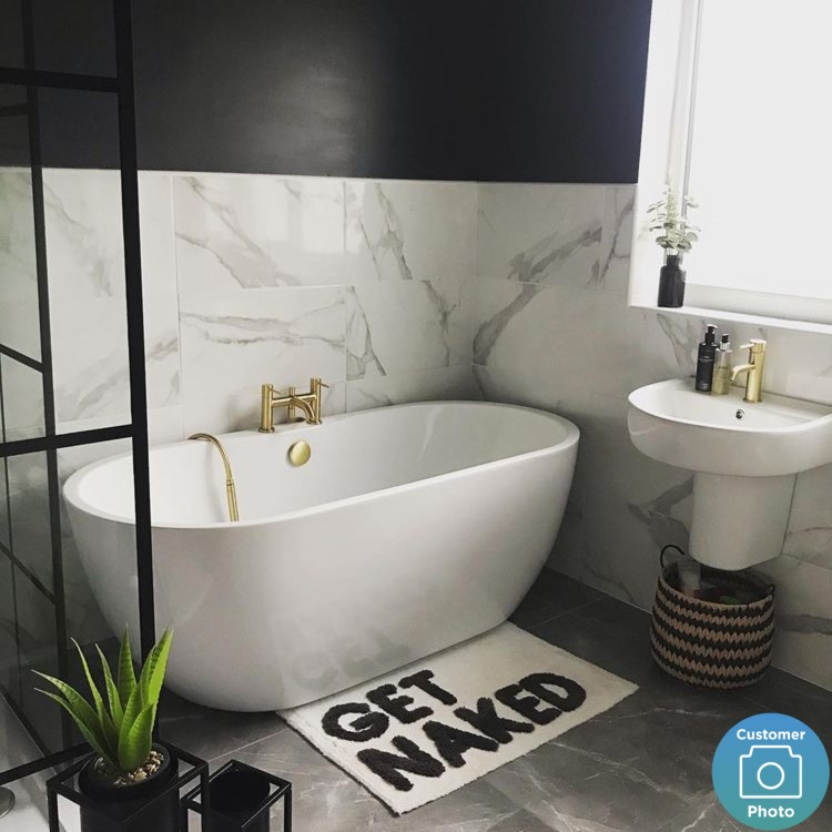 Freestanding Double Ended Bath 1650 x 750mm - Lisbon