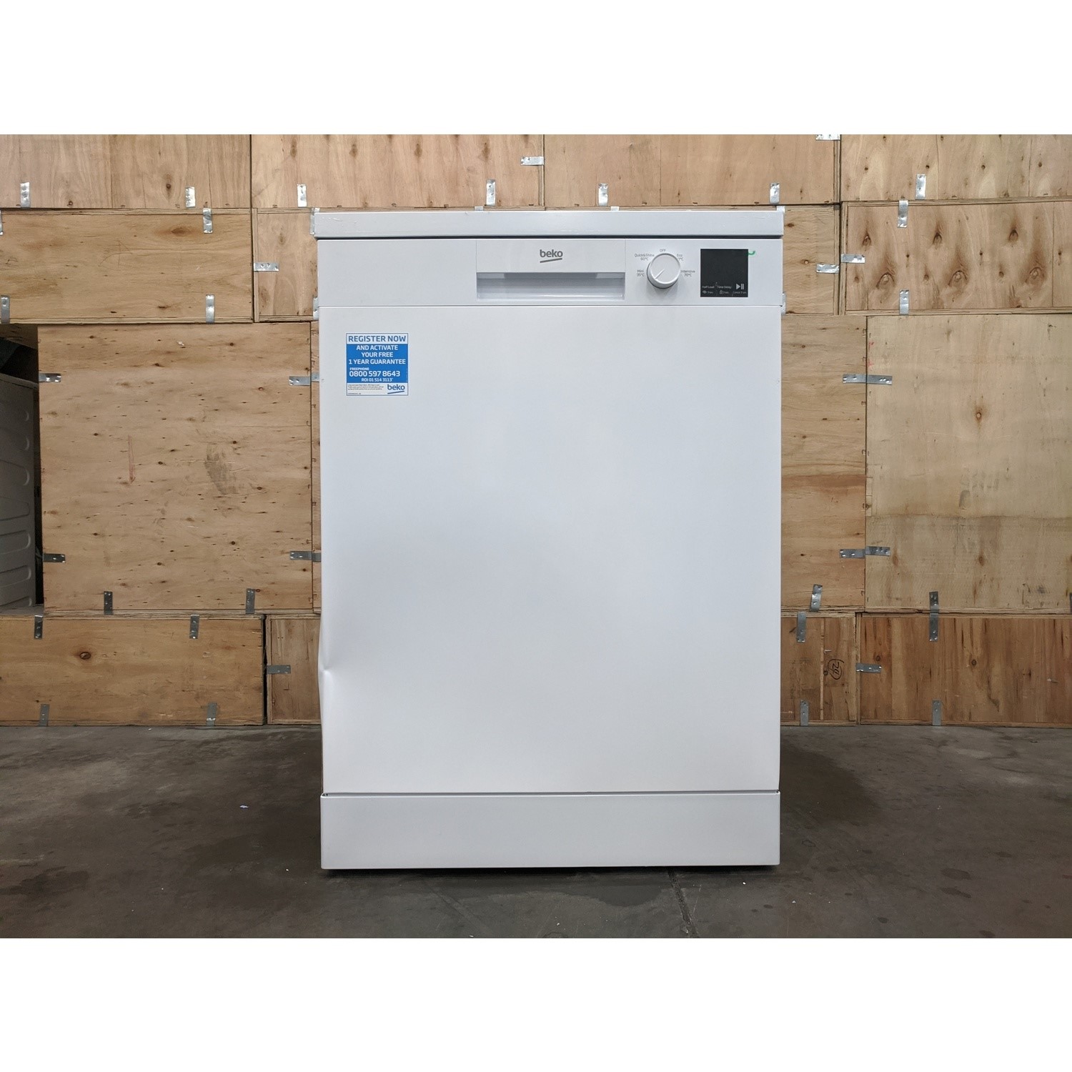 Refurbished Beko DVN04X20W 13 Place Freestanding Dishwasher White