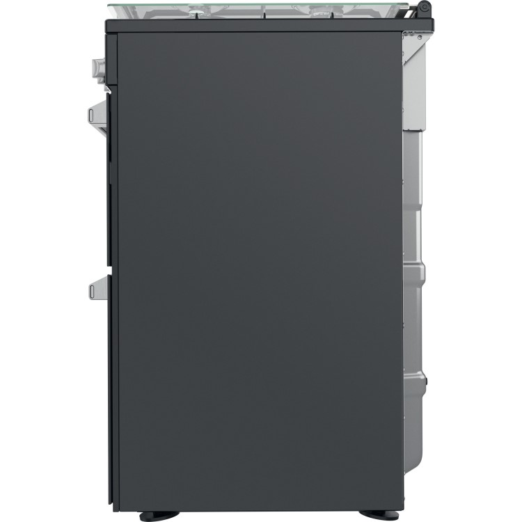Refurbished Hotpoint HDM67G0C2CB 60cm Double Oven Gas Cooker