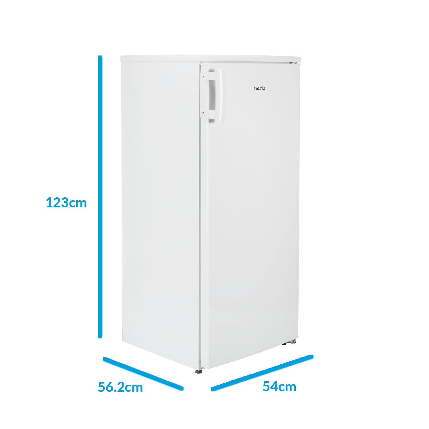 Refurbished electriQ 204 Litre Freestanding Larder Fridge 123cm Tall