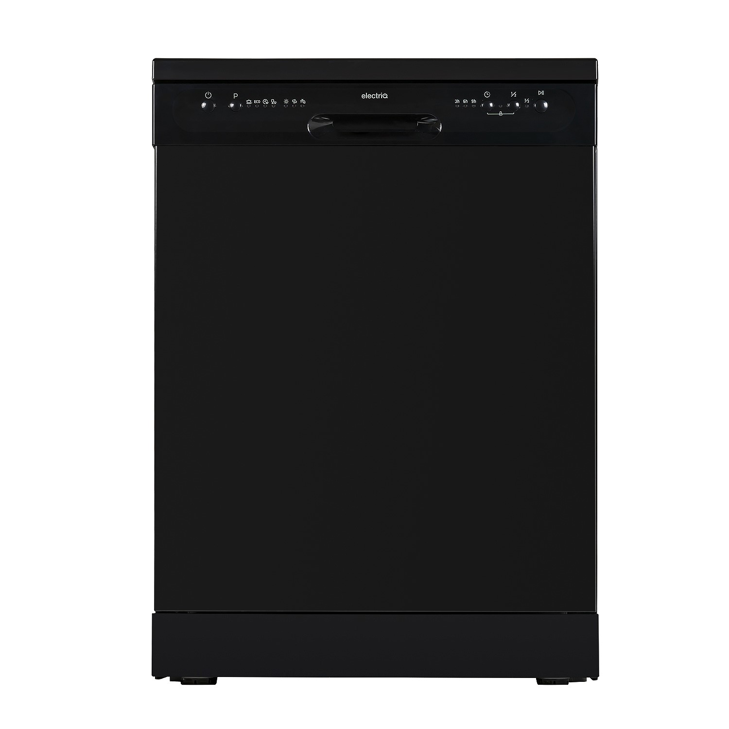 electriQ 12 Place Settings Freestanding Dishwasher Black EQ60DWBLACK