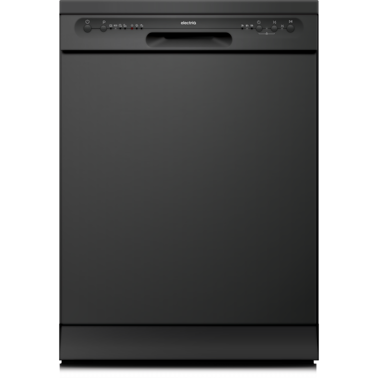 GRADE A2 - electriQ 12 Place Freestanding Dishwasher - Black