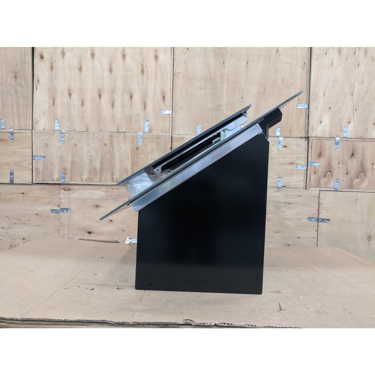 Refurbished Bosch Serie 4 DWK67CM60B 60cm Touch Control Angled Chimney Cooker Hood Black