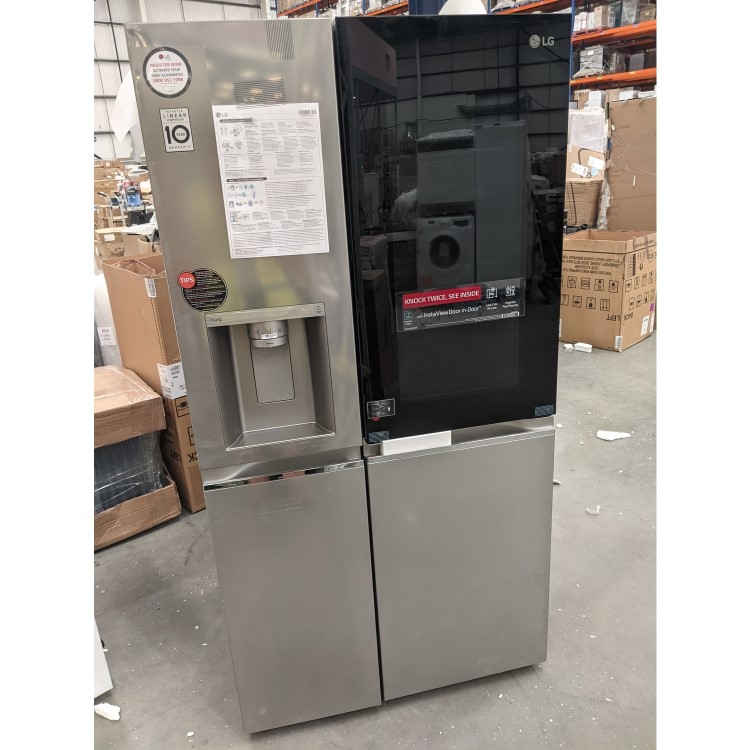 Refurbished LG GSXV91BSAE Freestanding 635 Litre Frost Free American Fridge Freezer Stainless Steel