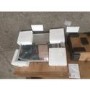 GRADE A2 - Rectangular Black LED Bathroom Mirror with Shelf and Charger 800 x 600mm - Sensio Element