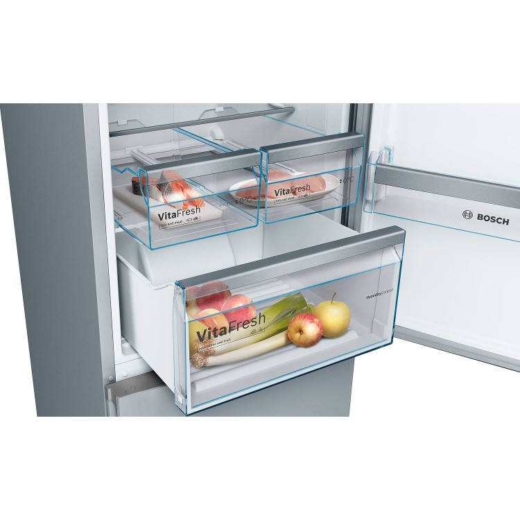Bosch Series 4 368 Litre Freestanding Fridge Freezer - Black Matt