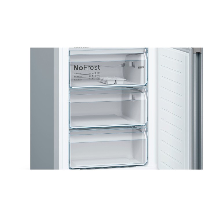 Bosch Series 4 368 Litre Freestanding Fridge Freezer - Black Matt
