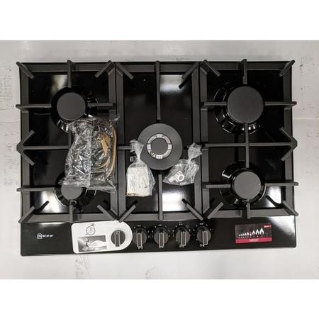 Refurbished Neff N70 T27DS59S0 75cm 5 Burner Gas Hob Black