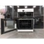Refurbished electriQ EQEC60W4 60cm Double Cavity Electric Cooker with Ceramic Hob White