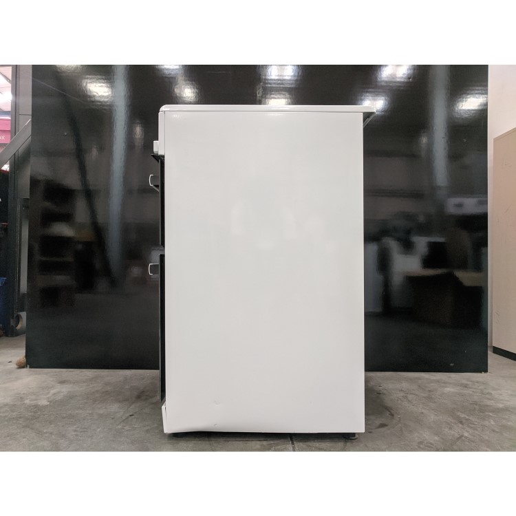 Refurbished electriQ EQEC60W4 60cm Double Cavity Electric Cooker with Ceramic Hob White