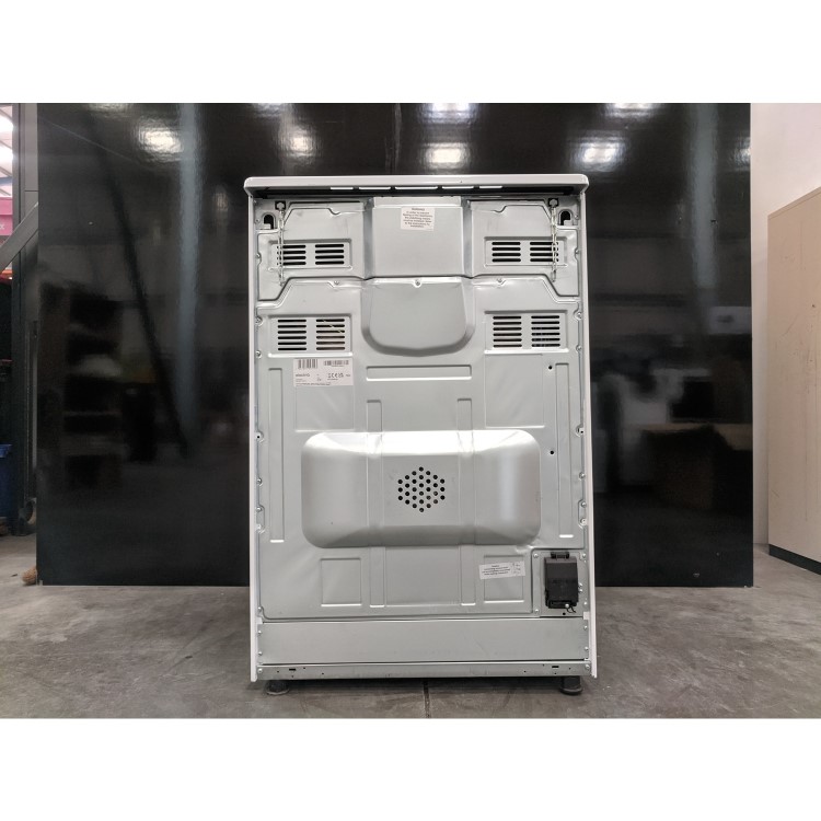 Refurbished electriQ EQEC60W4 60cm Double Cavity Electric Cooker with Ceramic Hob White