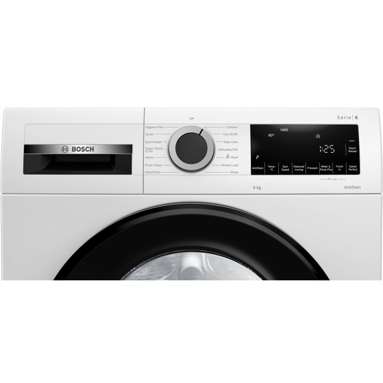 Refurbished Bosch Serie 6 WGG24409GB Freestanding 9KG 1400 Spin Washing Machine White