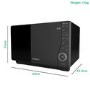 GRADE A2 - Hotpoint MWH2621MB Ultimate Collection 25L Flatbed Digital Microwave Oven - Black