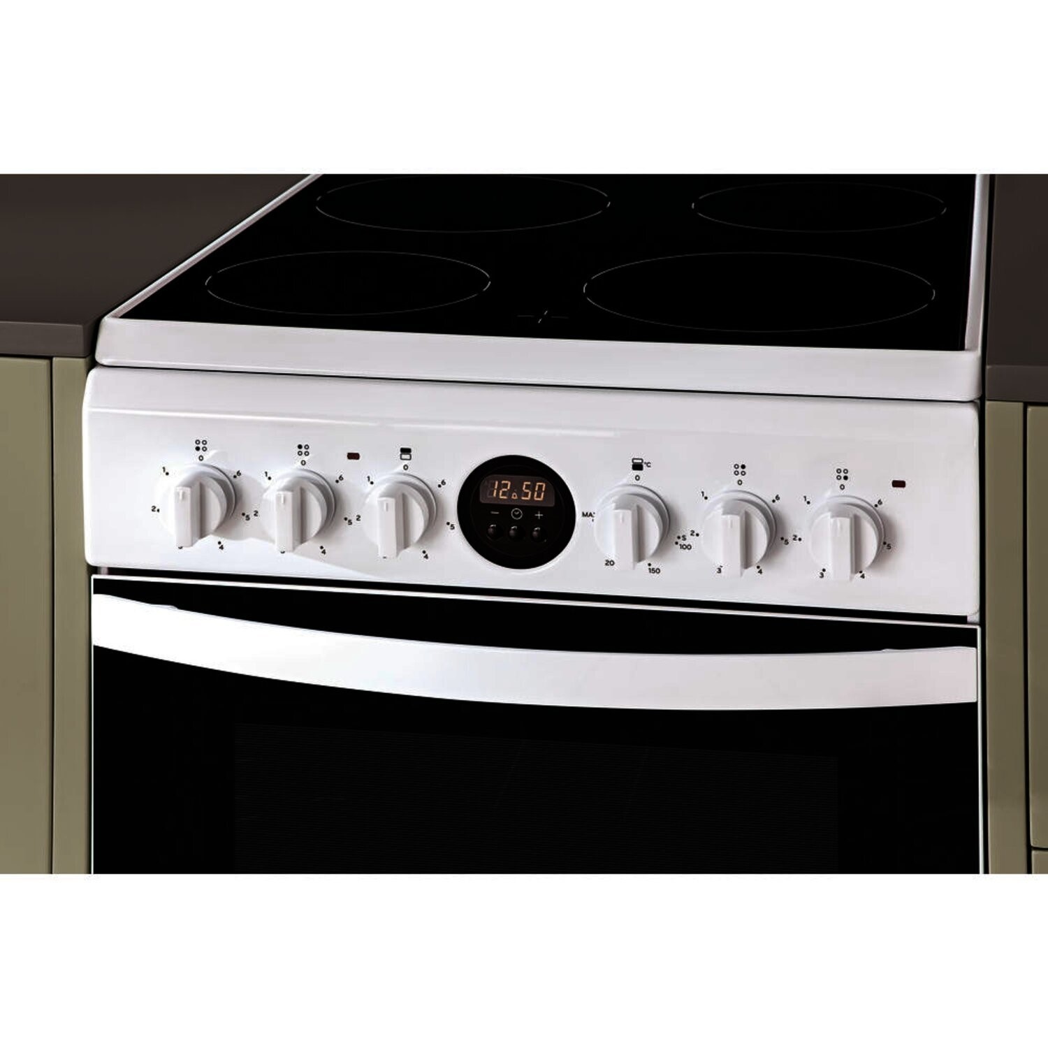 Hotpoint HD5V93CCW 50cm Double Oven Electric Cooker White