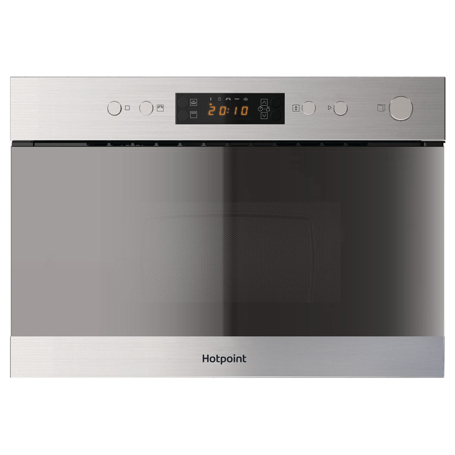 Hotpoint Stainless Steel Mn314ixh Built-In Microwave With Grill - Size 59
