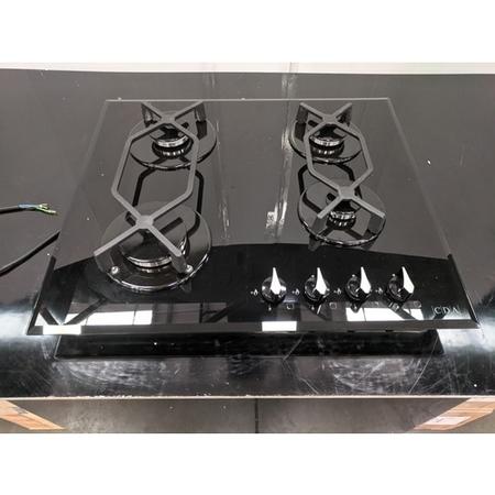 Refurbished CDA HVG621BL 60cm Gas on Glass 4 Burner Gas Hob Black