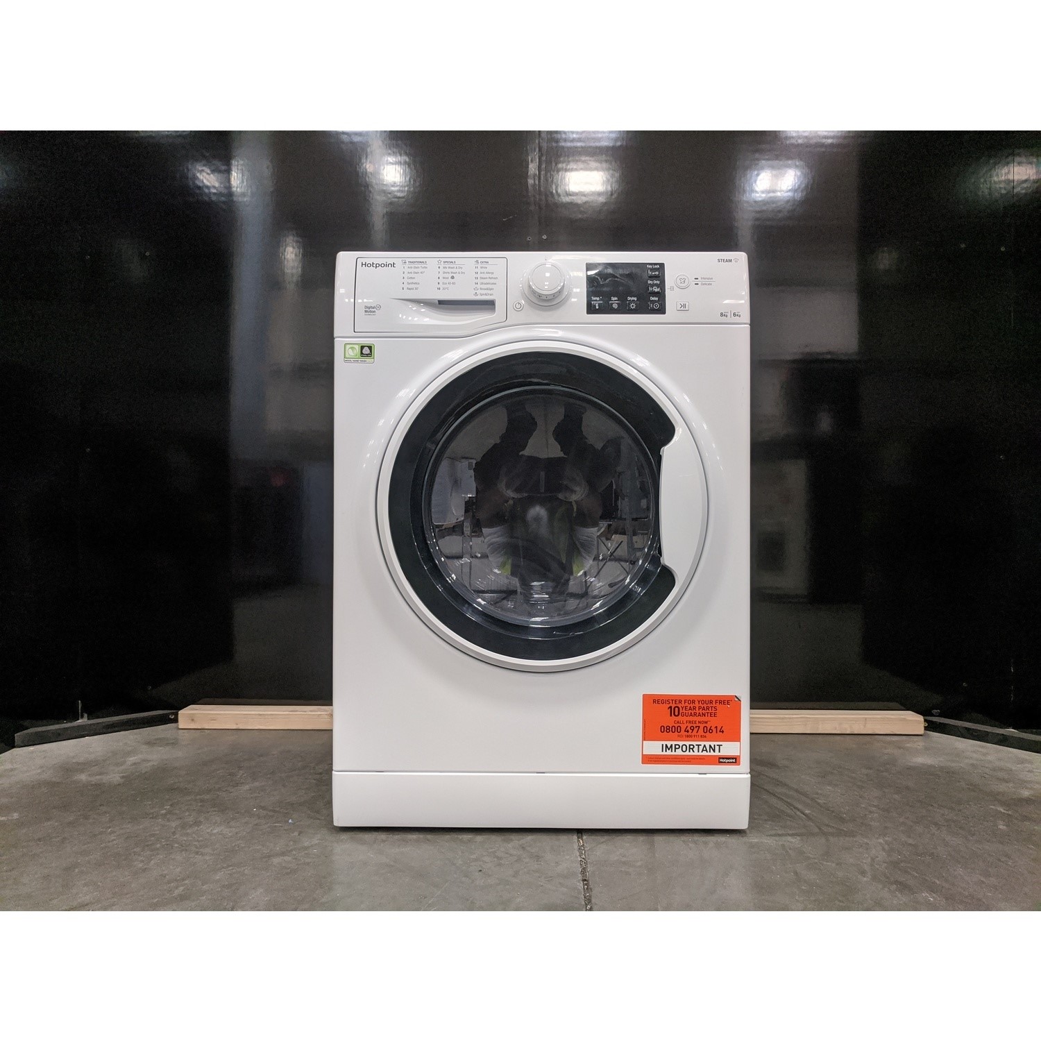 Washer Rdg Refurbished Hotpoint Futura RDG8643WWUKN Freestanding 8/6KG 1400 Spin ...
