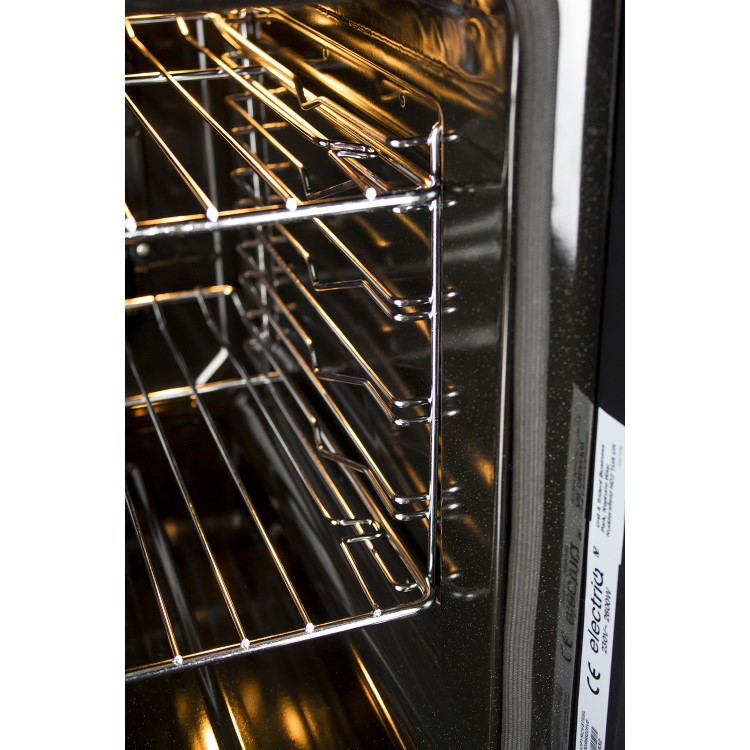 Refurbished electriQ EQBIOPYROVSTEEL 60cm Single Built In Electric Oven Stainless Steel