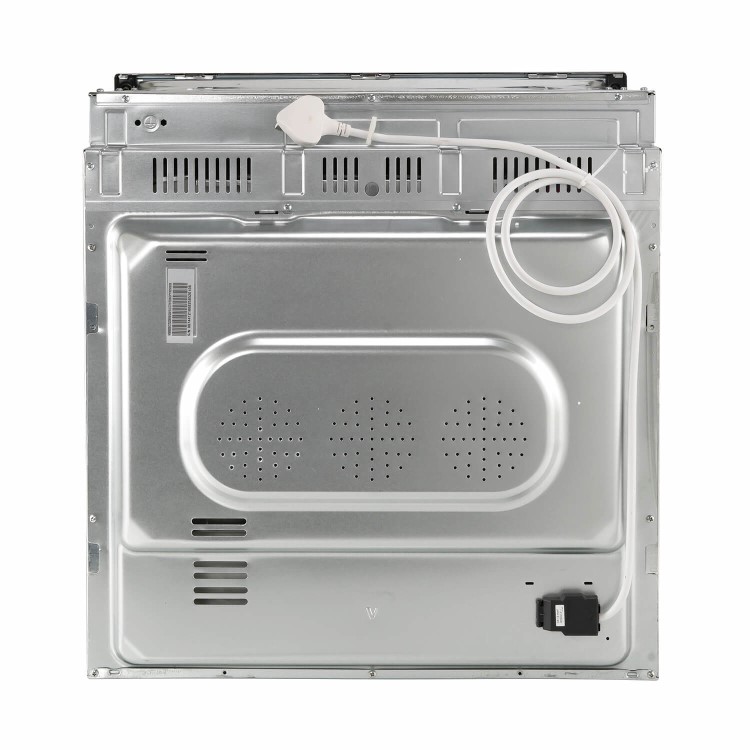 Refurbished electriQ EQBIOPYROVINOX 60cm Single Built In Electric Oven Grey