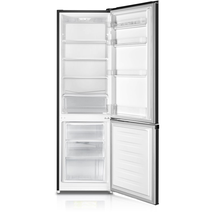 GRADE A2 - Fridgemaster MC55264AB 180x56cm 264L Freestanding Fridge Freezer - Black