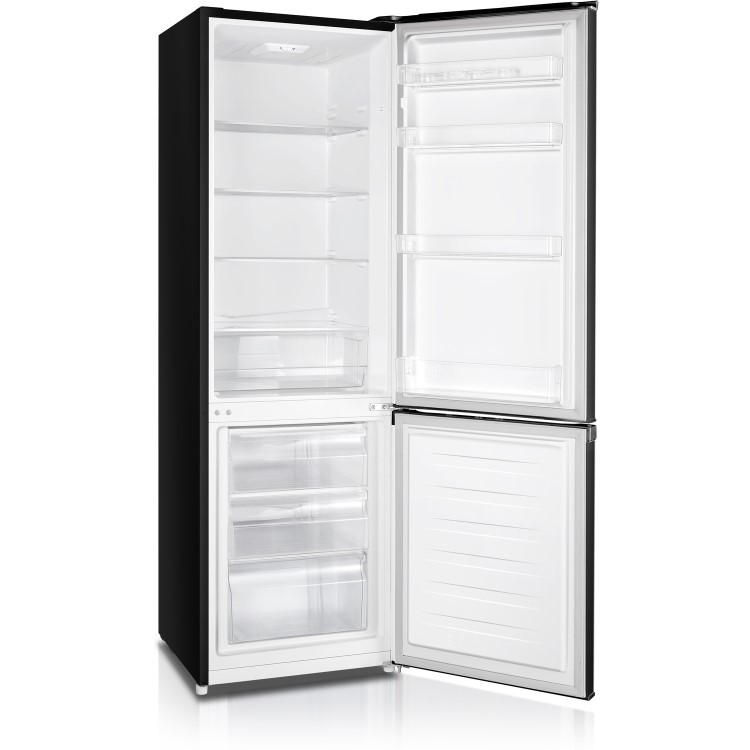 GRADE A2 - Fridgemaster MC55264AB 180x56cm 264L Freestanding Fridge Freezer - Black