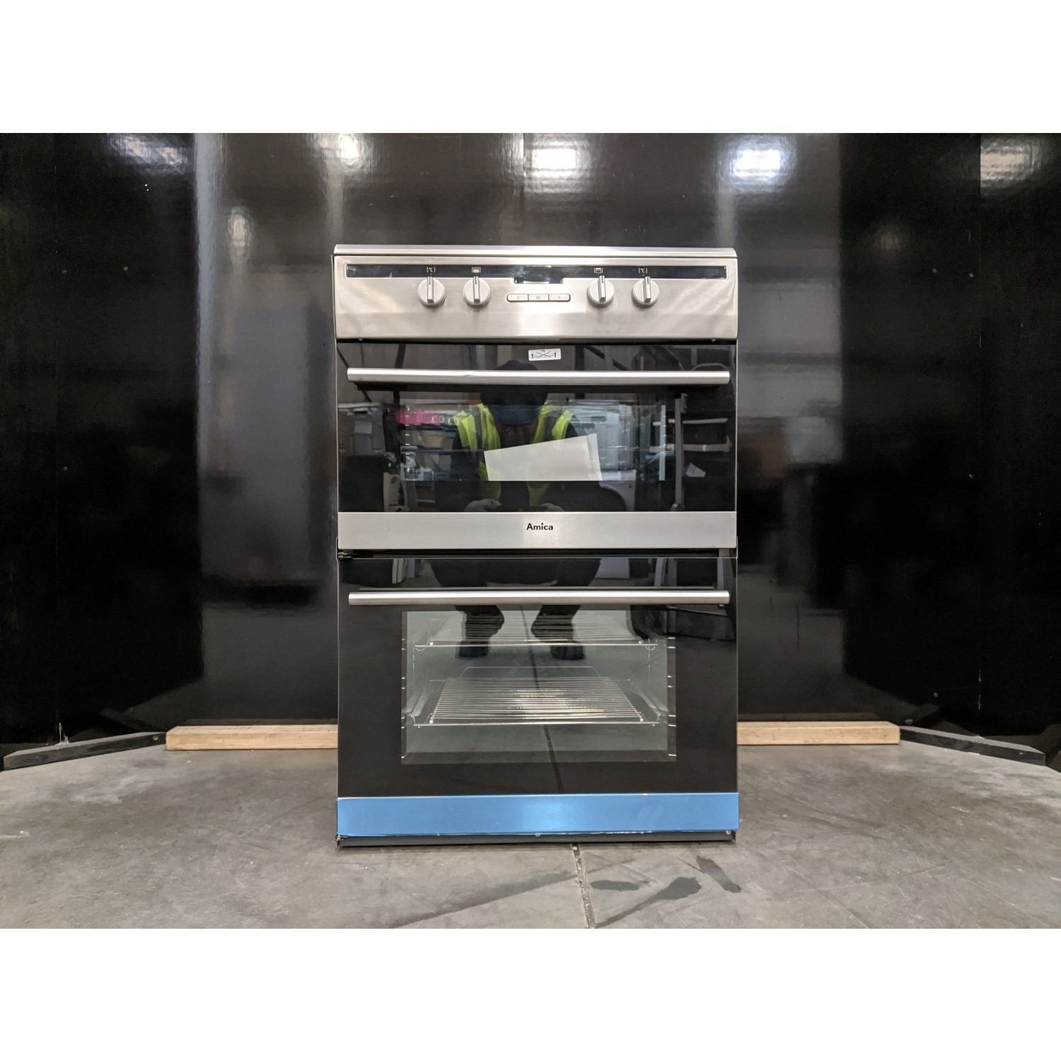 Refurbished Amica AFN6550SS 60cm Double Oven Electric Cooker with