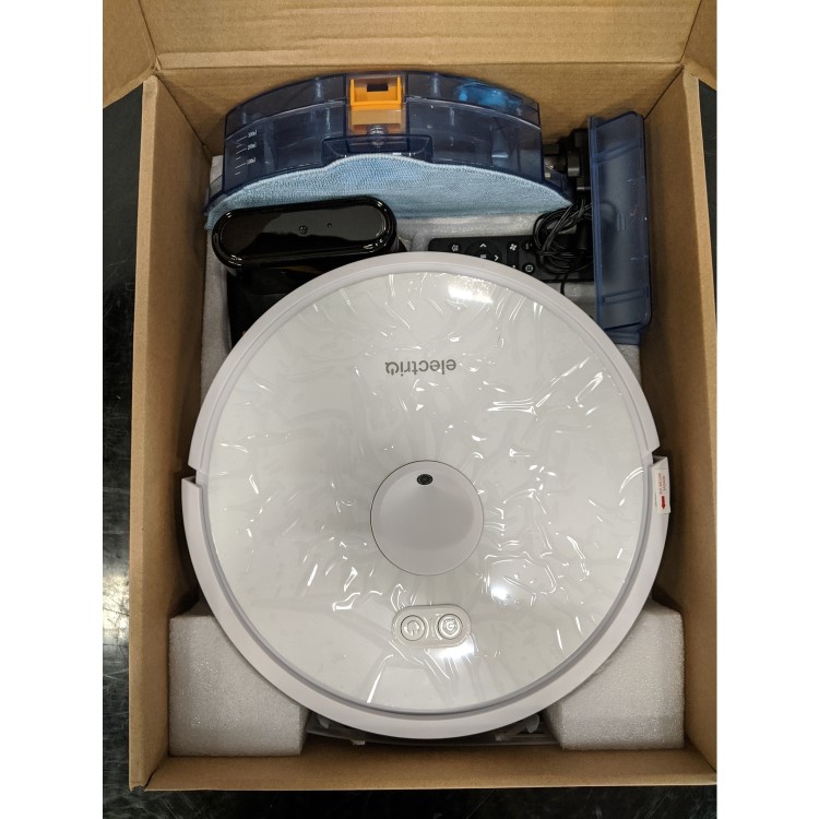 Refurbished electriQ TONY Robotic Vacuum Cleaner and Mop - 4000Pa Suction - White