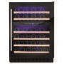 GRADE A2 - Amica AWC600BL 46 Bottle 60cm Freestanding Wine Cooler - Black