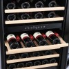 GRADE A2 - Amica AWC600BL 46 Bottle 60cm Freestanding Wine Cooler - Black