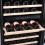 GRADE A2 - Amica AWC600BL 46 Bottle 60cm Freestanding Wine Cooler - Black
