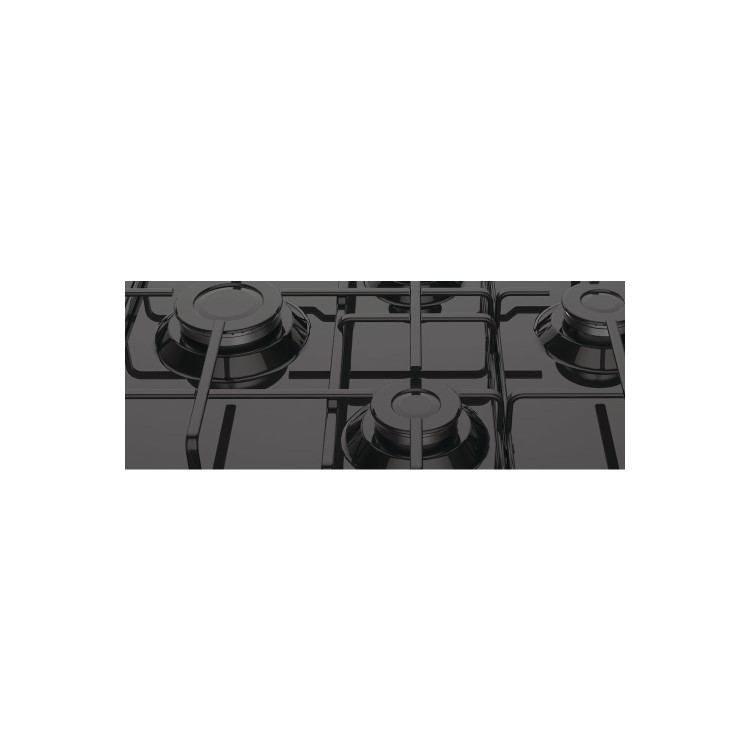 Refurbished Hotpoint PCN642HBK 59cm 4 Burner Gas Hob Black