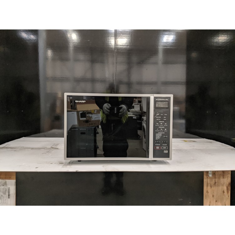 Refurbished Sharp R959SLMAA 40L Digital Combination Microwave Oven Silver & Black