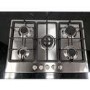 Refurbished Bosch PGQ7B5B90 Series 4 75cm 5 Burner Gas Hob Stainless Steel