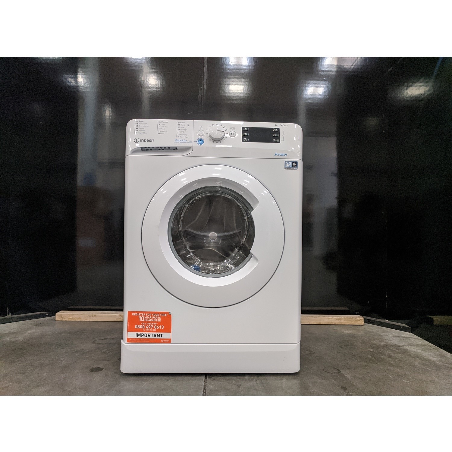 Refurbished Indesit BWE71452WUKN Freestanding 7KG 1400 Spin Washing