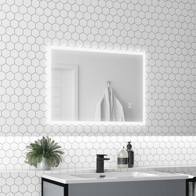 Emili Low Energy LED Infrared Sensor Demister Pad Bathroom Wall Hung Mirror 600 x 650 
