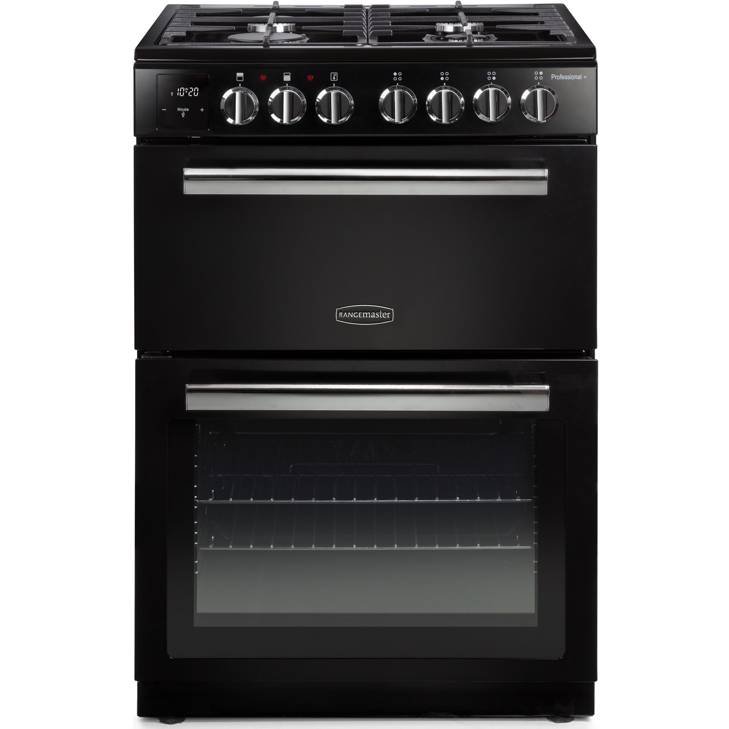 Rangemaster PROPL60DFFBL/C Professional Plus 60cm Freestanding Dual Fuel Cooker – BLACK