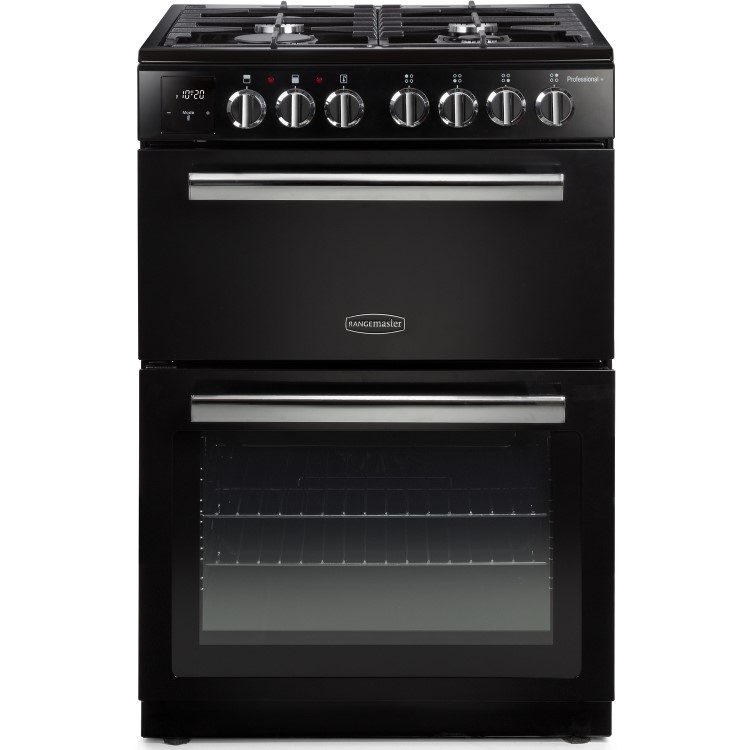 Rangemaster Professional Plus 60cm Dual Fuel Cooker - Black