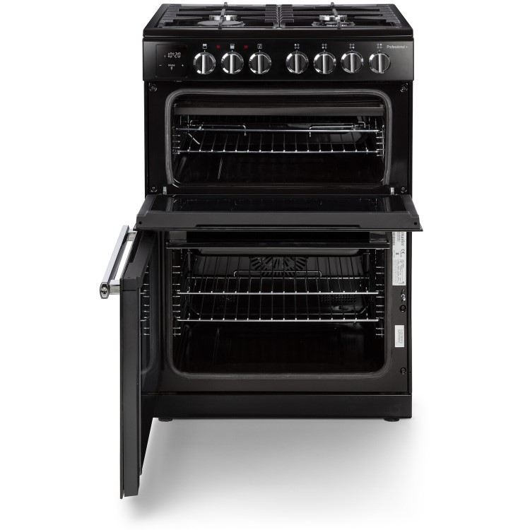 Rangemaster Professional Plus 60cm Dual Fuel Cooker - Black