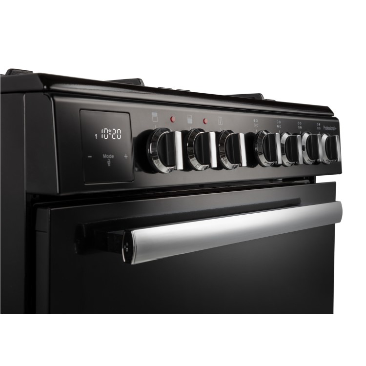 Rangemaster Professional Plus 60cm Dual Fuel Cooker - Black